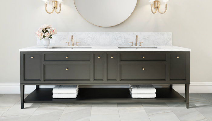 vinyl tile in bathroom